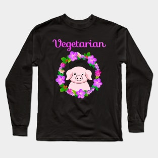 Vegetarian Long Sleeve T-Shirt